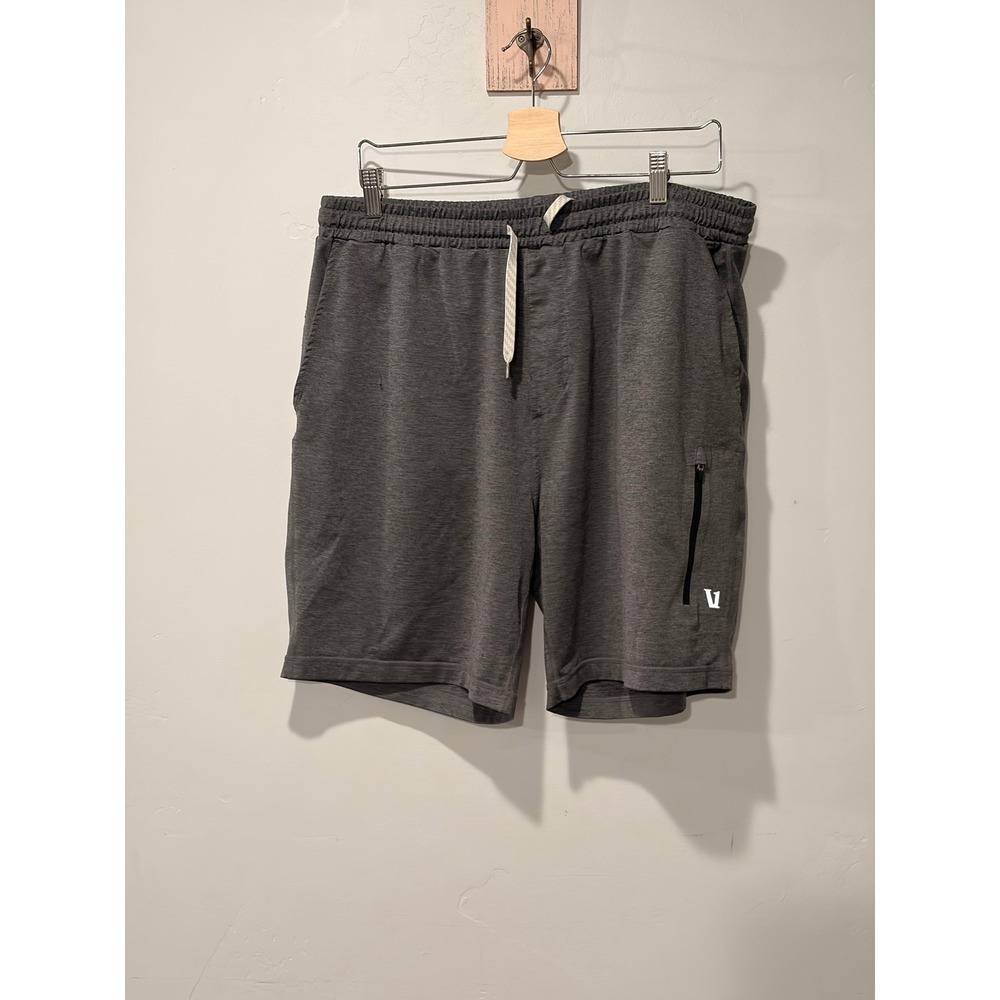 Vuori Mens Kore Performance Shorts Charcoal Heather Grey XXL V381
